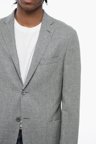 Silk Blend GATE Blazer with Patch Pockets