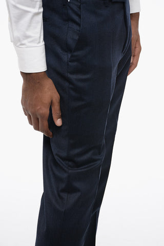 4-Pocketed District Check Wool Pants