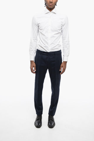4-Pocketed District Check Wool Pants