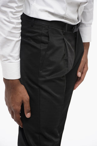 CC COLLECTION Swiss-Dot Side Vents Peak Lapel CERIM.REWARD 2-Button Suit