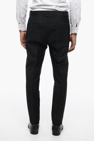 Mohair Blend Pants with Hidden Closure