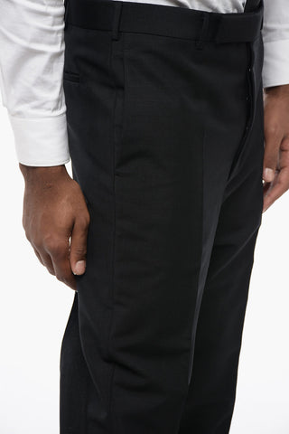 Mohair Blend Pants with Hidden Closure