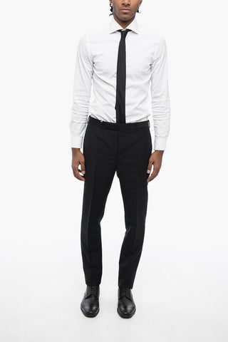 Mohair Blend Pants with Hidden Closure