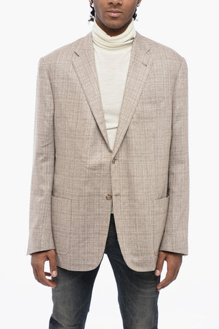 Patch Pocket GATE Silk Blazer
