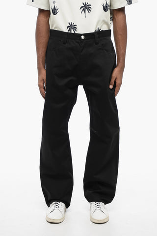 5-Pocket Twill Cotton Pants with Belt Loops