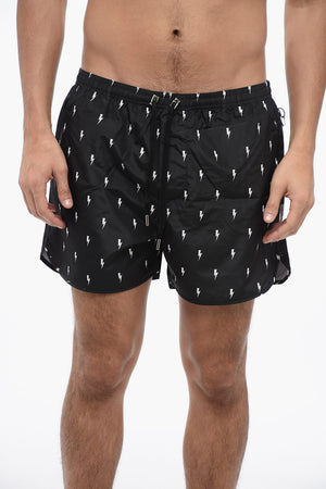 Nylon Boxer MICRO BOLTS Swim Trunks