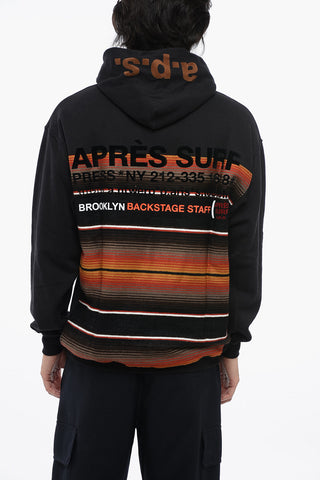 Fleeced Cotton LAUREN Hoodie With Multicolor Details