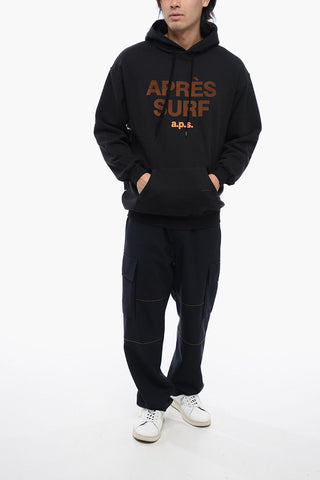 Fleeced Cotton LAUREN Hoodie With Multicolor Details