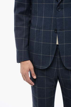 CC COLLECTION 2버튼 버진 울 윈도우페인 체크 정장