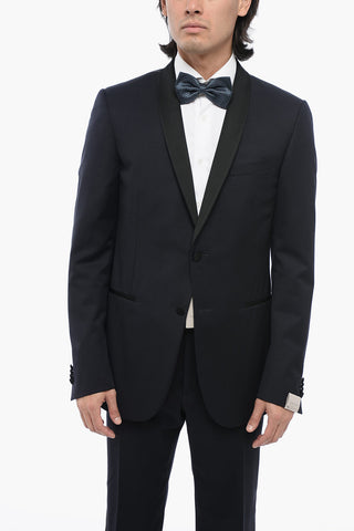Virgin Wooll Tuxedo Suit with Shawl Lapel