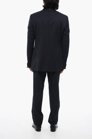 Virgin Wooll Tuxedo Suit with Shawl Lapel