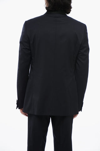 Virgin Wooll Tuxedo Suit with Shawl Lapel