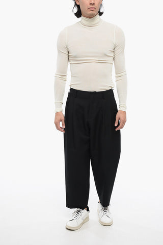 HOMME PLUS Double-pleated Chinos Pants with Belt Loops
