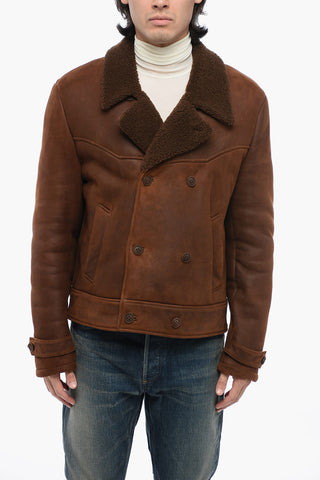 Giubbotto Shearling AMBRA con Deisgn Doppiopetto