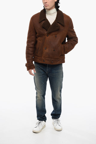 Giubbotto Shearling AMBRA con Deisgn Doppiopetto