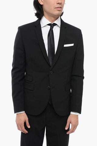 Abito Slim Fit RUFFALO in Misto Lana Vergine con Rever Classico