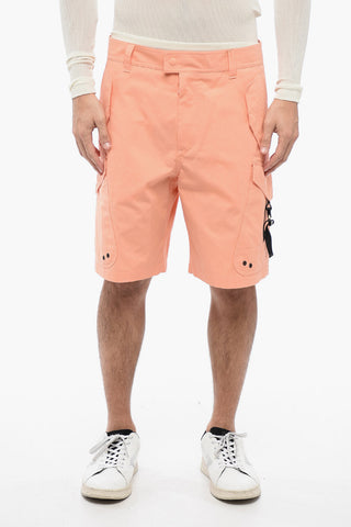Cotton Blend Cargo Shorts with Safety Details