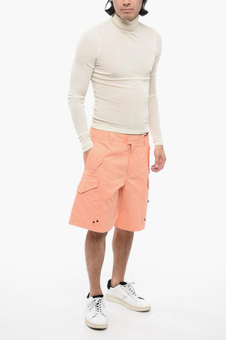 Cotton Blend Cargo Shorts with Safety Details