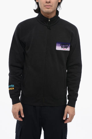 Fleeced Cotton ELEN Sweatshirt With Multicolor Details