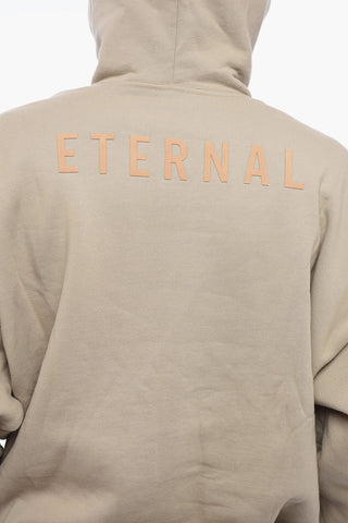 Solid Color ETERNAL Hoodie With Embossed Logo