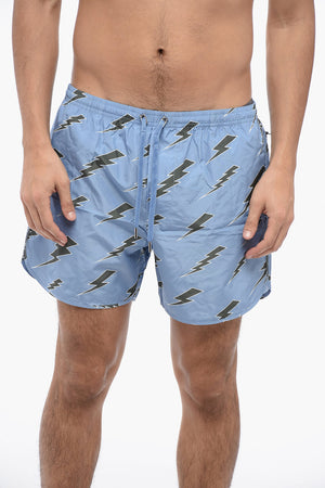 Costume da Bagno Boxer RAIN BOLTS in Nylon