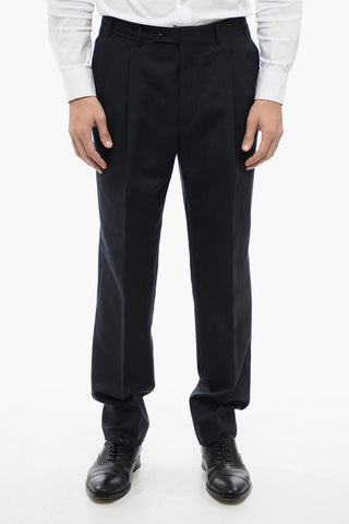 Virgin Wool and Linen Shawl Lapel 3-Button Suit