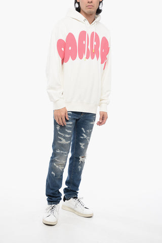 Felpa Hoodie UNISEX in Cotone Garzato Stampata