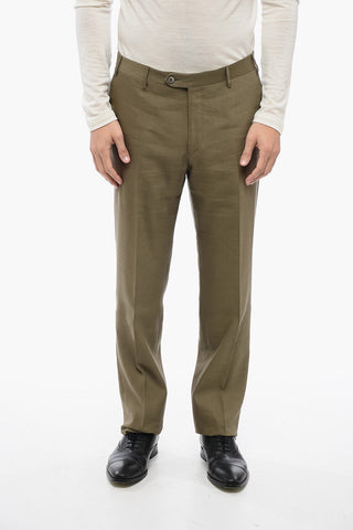 2-Button Suit LEADER SOFT Linen-Blend Two Vents Classic Lapel