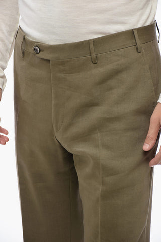 2-Button Suit LEADER SOFT Linen-Blend Two Vents Classic Lapel