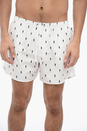 Nylon Boxer MICRO BOLTS Swim Trunks
