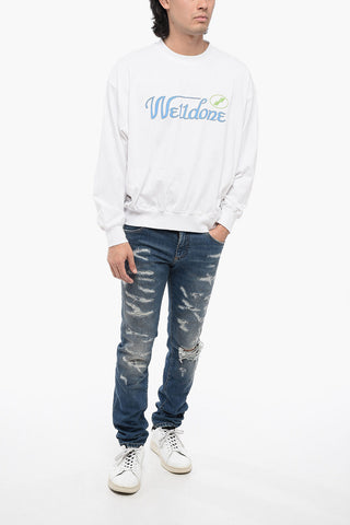 Long Sleeves UNISEX Crew-neck T-shirt with Print