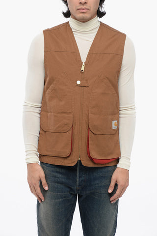 Gilet in Cotone HESTON con Zip Frontale