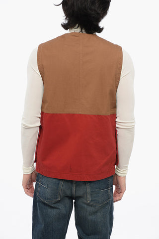 Gilet in Cotone HESTON con Zip Frontale