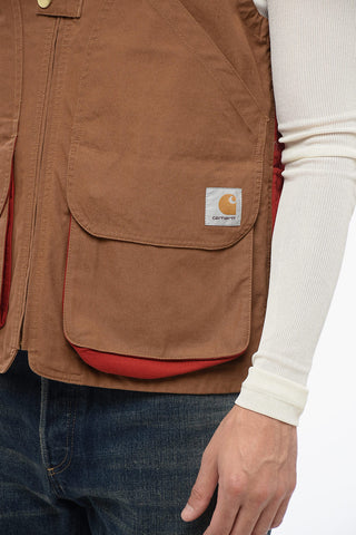 Gilet in Cotone HESTON con Zip Frontale