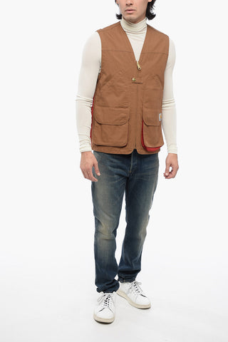Gilet in Cotone HESTON con Zip Frontale