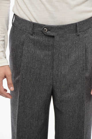 CC COLLECTION 3버튼 버진 울과 캐시미어 정장 원턱 팬츠