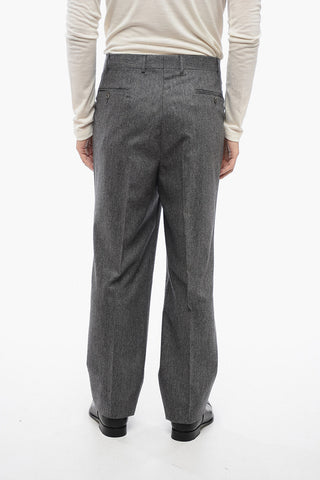 CC COLLECTION 3버튼 버진 울과 캐시미어 정장 원턱 팬츠