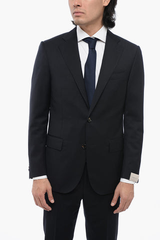 Abito 2 Bottoni LEADER in Lana Vergine con Tasche ad Aletta