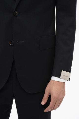 Abito 2 Bottoni LEADER in Lana Vergine con Tasche ad Aletta