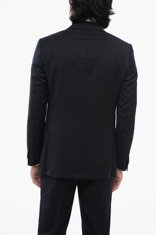 Abito 2 Bottoni LEADER in Lana Vergine con Tasche ad Aletta