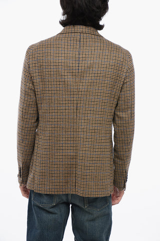 Blazer Sfoderato in Lana Vergine Pied de Poule