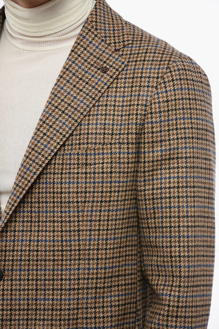 Blazer Sfoderato in Lana Vergine Pied de Poule