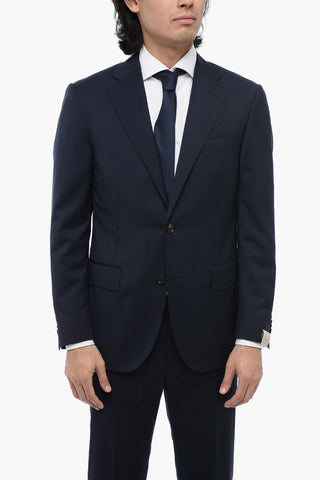 Virgin Wool LEADER Suit with Flap Pockets