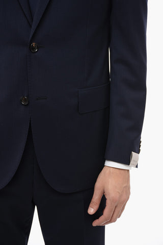 Virgin Wool LEADER Suit with Flap Pockets