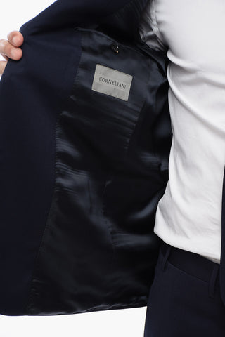 Virgin Wool LEADER Suit with Flap Pockets