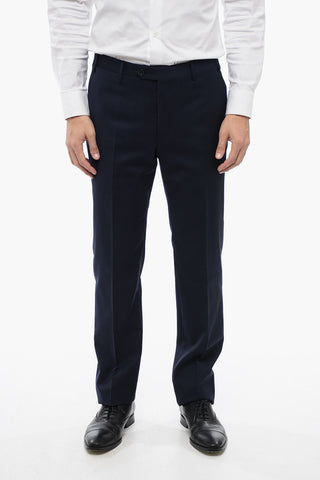 Virgin Wool LEADER Suit with Flap Pockets