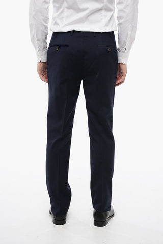 Virgin Wool LEADER Suit with Flap Pockets