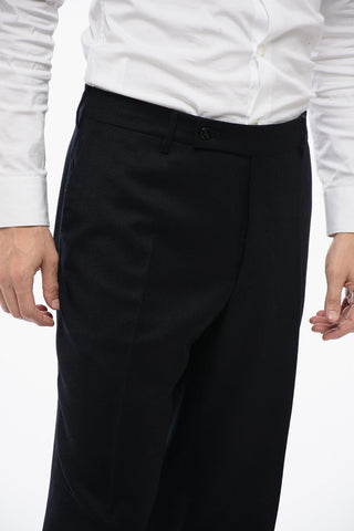 4 Pocketed Virgin Wool Pants with Belt Loops