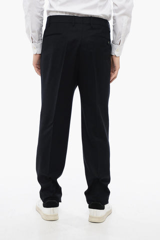 4 Pocketed Virgin Wool Pants with Belt Loops