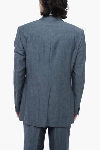 Side Vents Notch Lapel No Hem 3-Button Suit